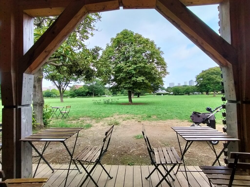 Cafe in Kiba Park Koto-ku Tokyo