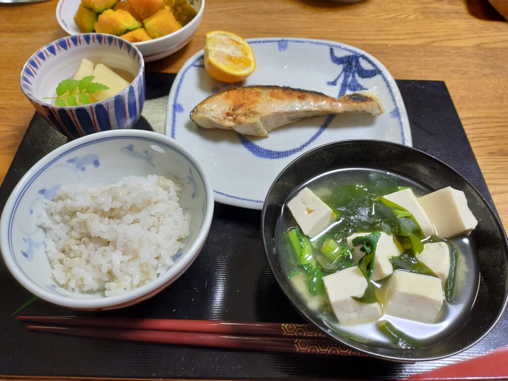 Home made traditional Japanese breakfast