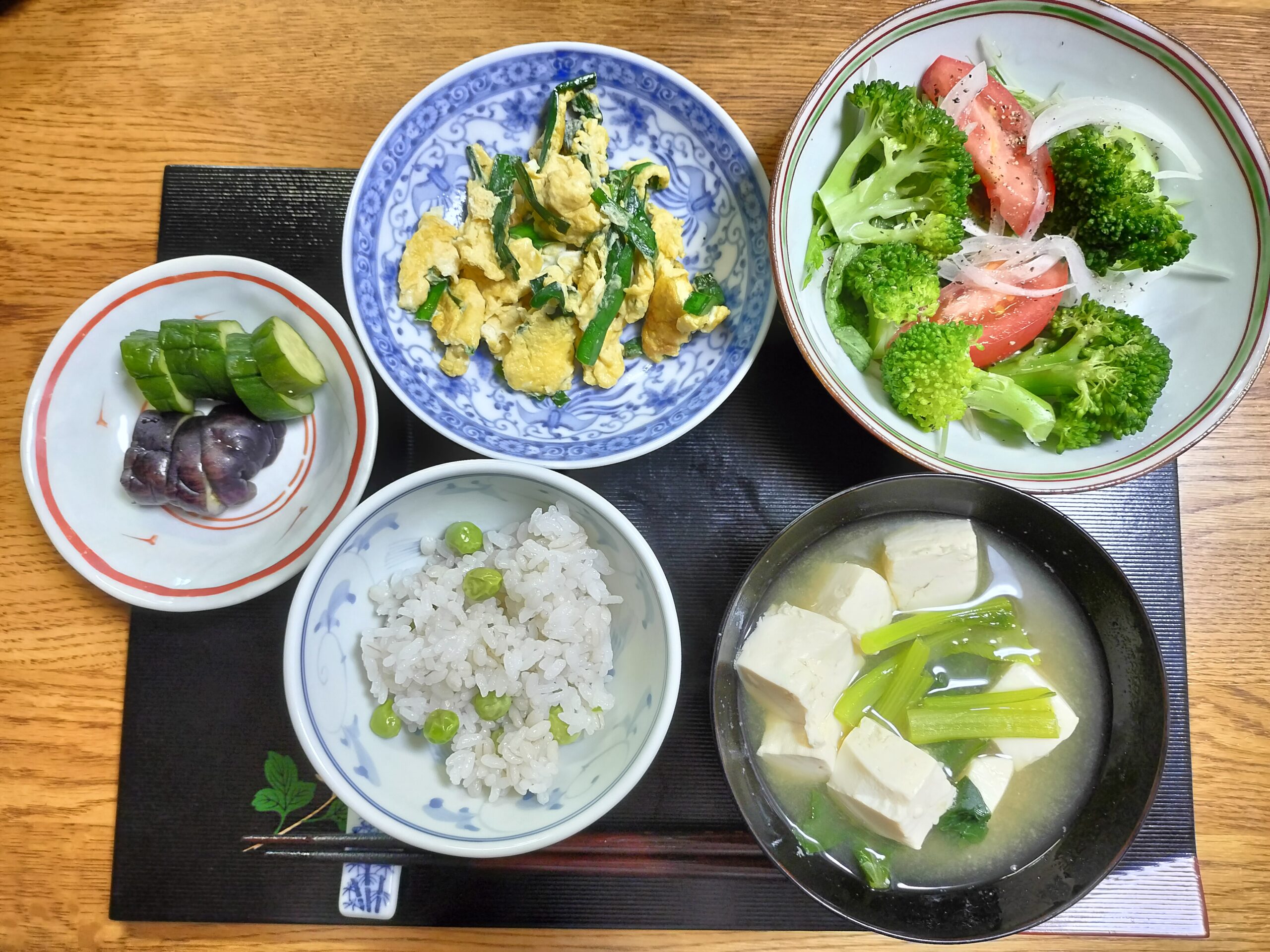 Japanese vegetarian home meal