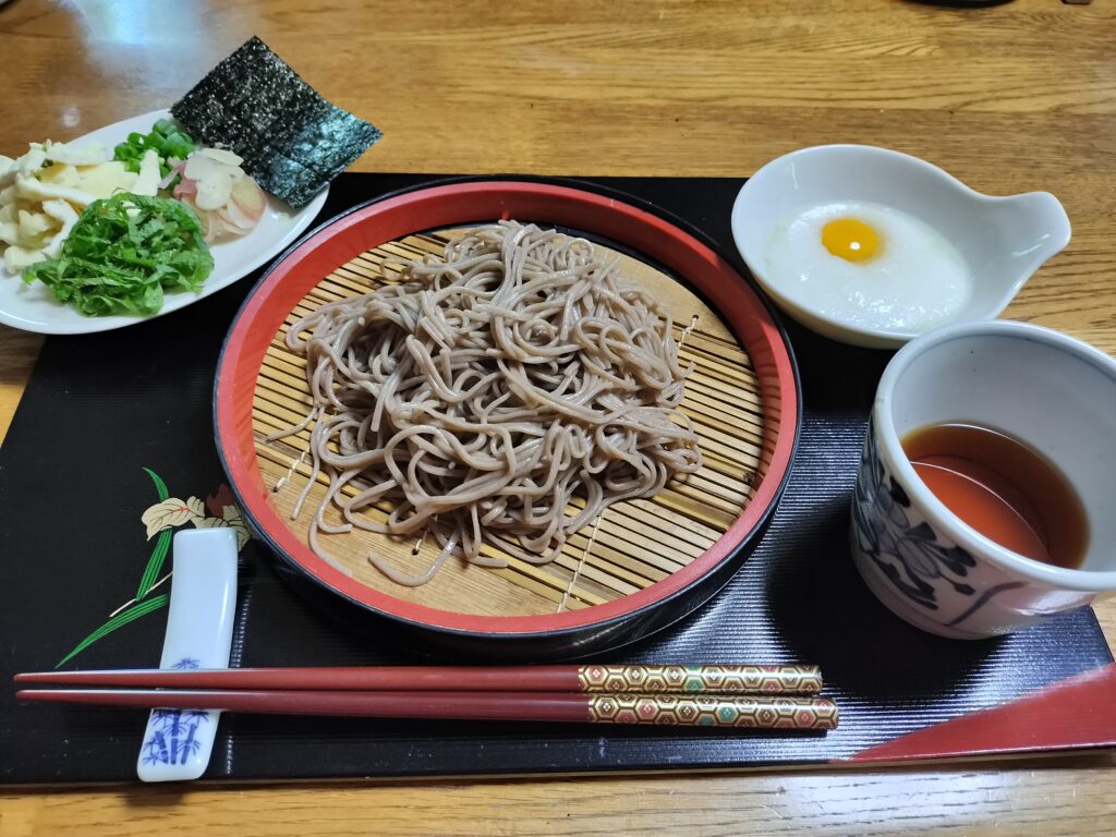 Home made Japanese soba noodles