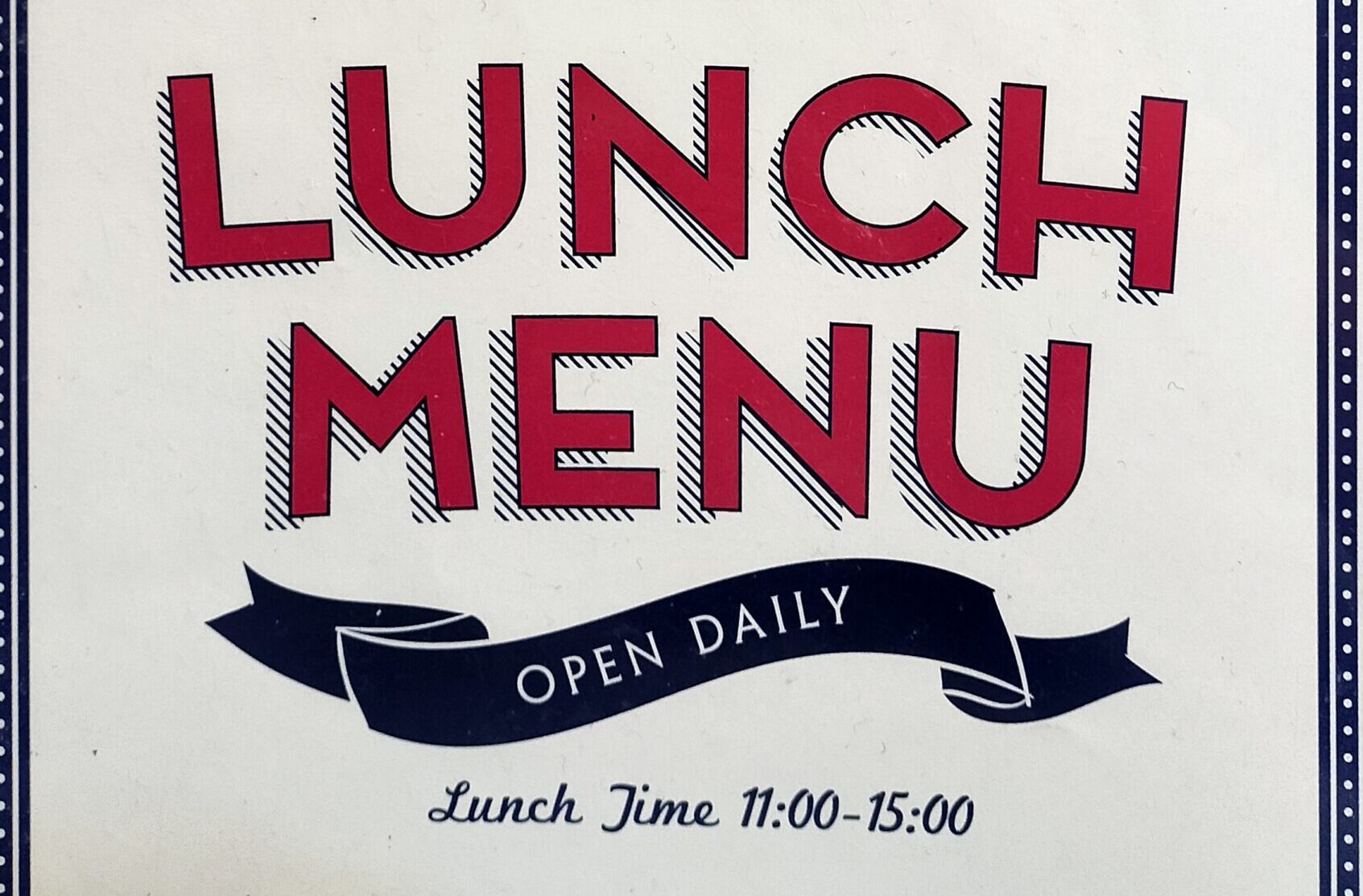 Lunch time menu logo by Nandhini in Koto-ku